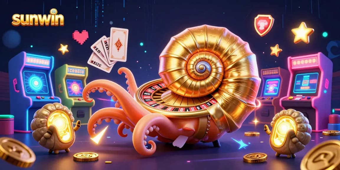 Spin roulette wheels and play cards in a vibrant, casino-themed illustration featuring sunwin.