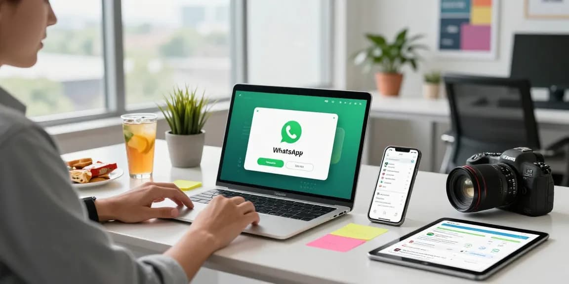 Seamless WhatsApp下載 setup in a modern workspace enhancing productivity and communication.