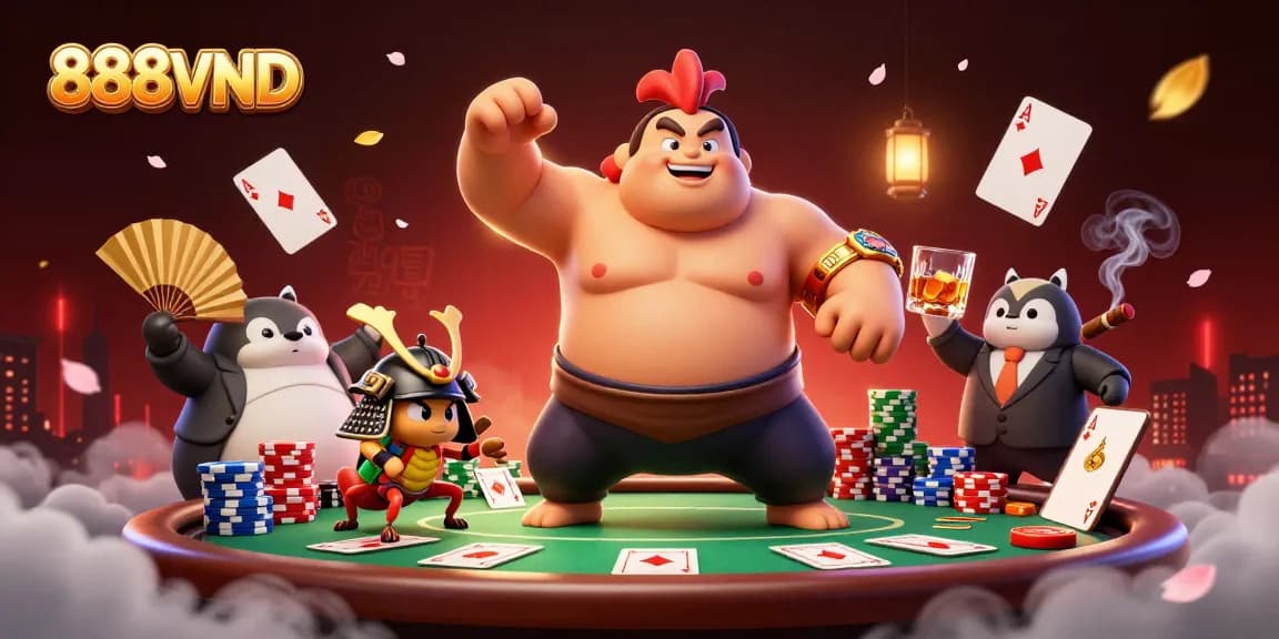 Bet on thrilling gameplay at 888VND with vibrant poker action and immersive characters.