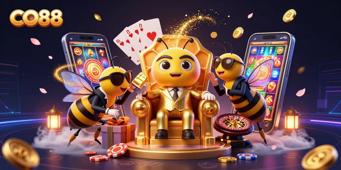 Engage in the thrilling world of CO88 as a bumblebee mob boss commands the casino