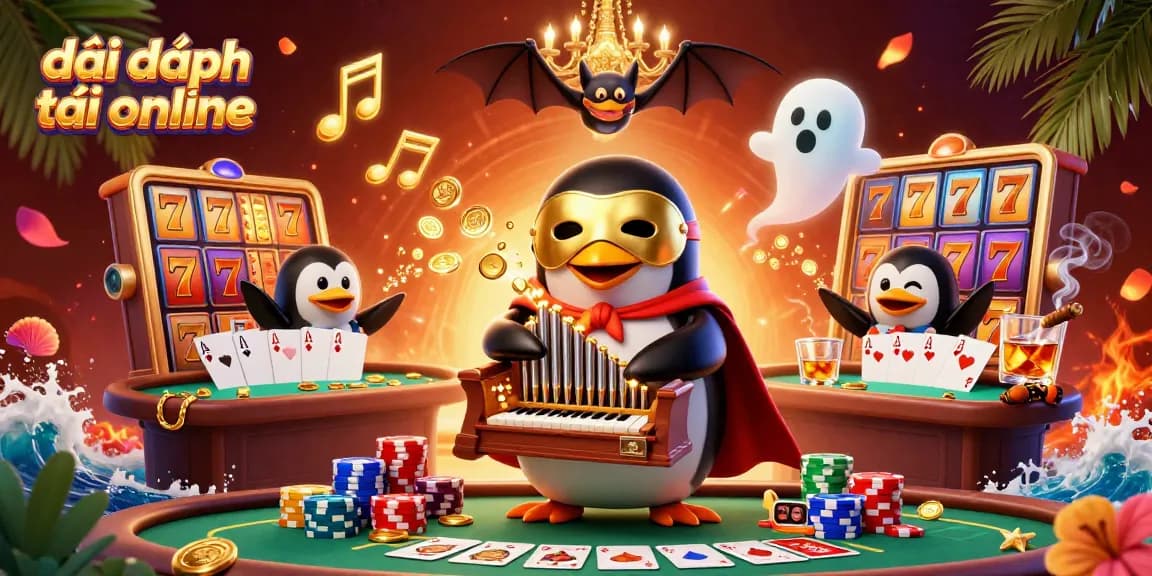 Spin and win at đại phát tài online with vibrant slot reels and exciting 3D characters.