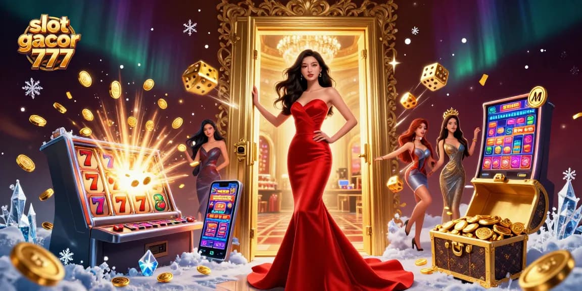 Experience the excitement of slot gacor 777 with vibrant casino imagery and jackpot thrills.