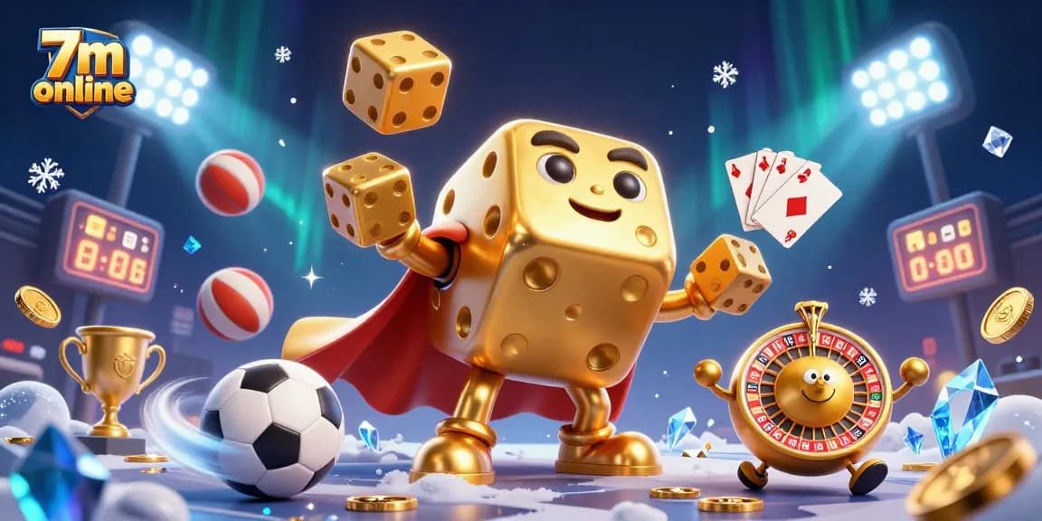 Join the thrill of 7m online with an engaging display of dynamic sports elements and exciting gambling visuals.