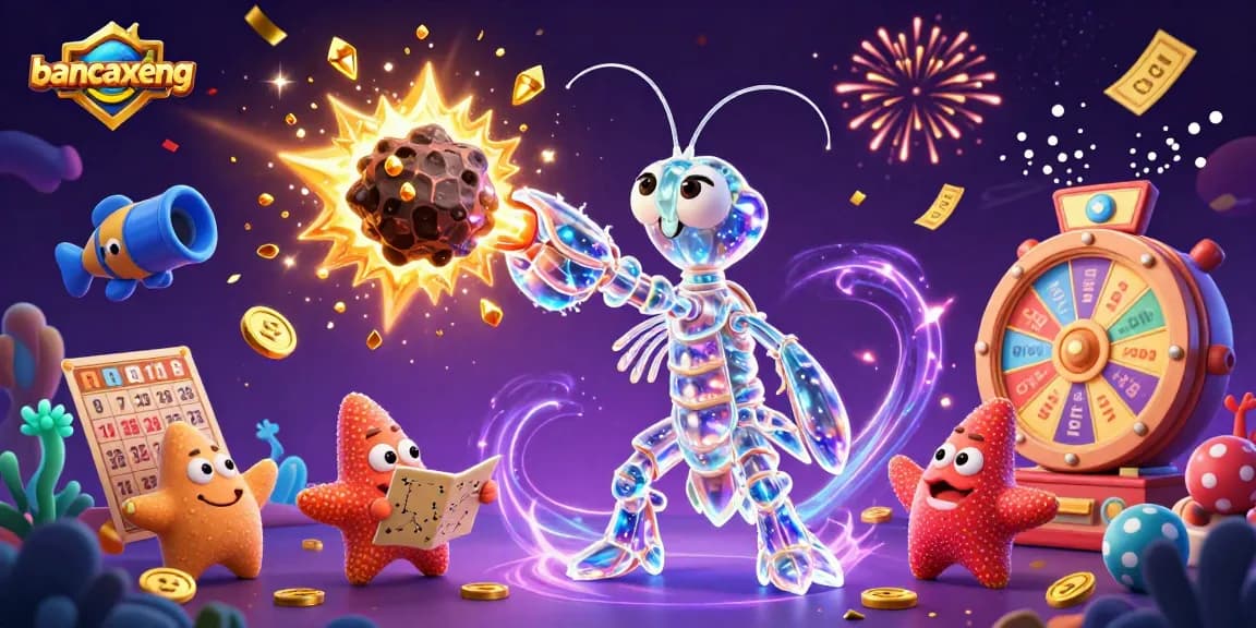 Bancaxeng players firing underwater cannons at colorful sea creatures in a vibrant casino game scene.