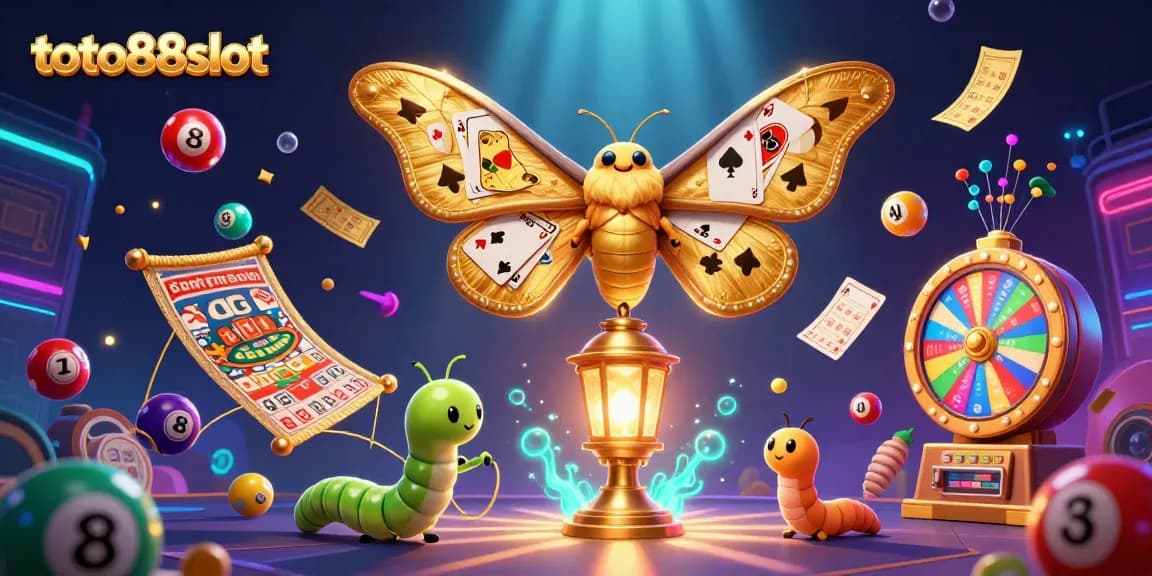 Play exciting games at toto88slot with vibrant casino elements in a captivating 3D illustration.