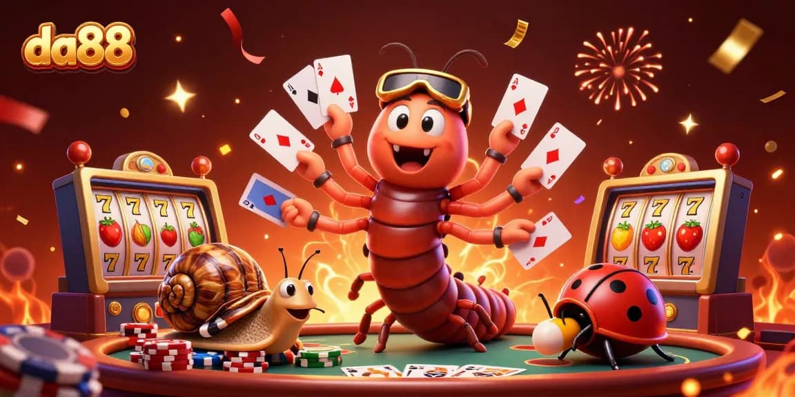 Experience da88 excitement with a vibrant casino scene featuring dynamic characters and rich gameplay elements.