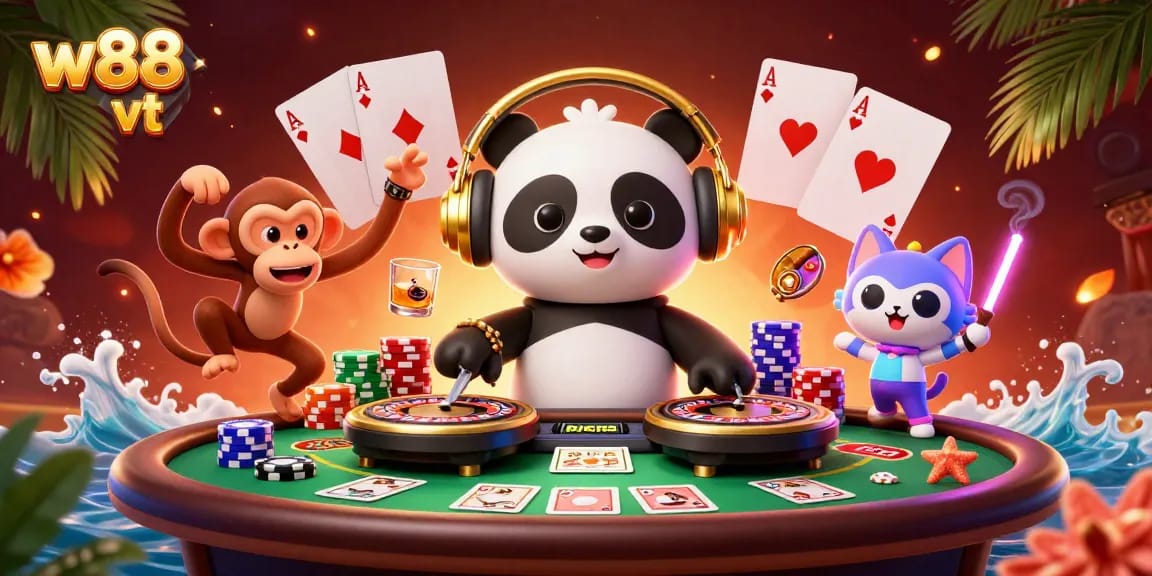 Tham gia w88 vt, giải trí cá cược trực tuyến thú vị với DJ và các trò chơi.