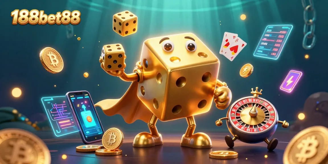 Engage with thrilling gaming at 188bet88 while exploring vibrant dice and crypto elements.
