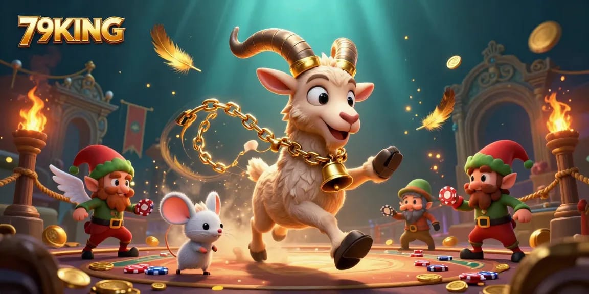 Engage in thrilling gameplay at 79KING's vibrant casino, filled with dynamic characters in action.