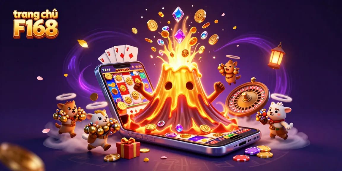 Win big at trang chủ F168 with vibrant 3D visualization of treasure and excitement.