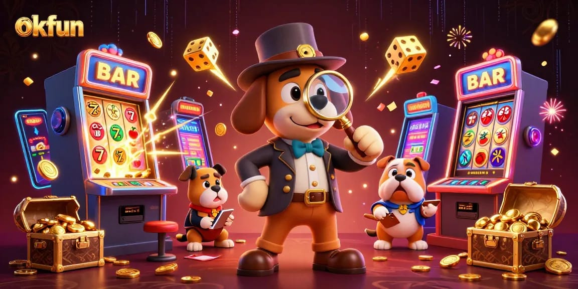 Engage in thrilling gameplay action at okfun with vibrant slot machines and exciting game elements.