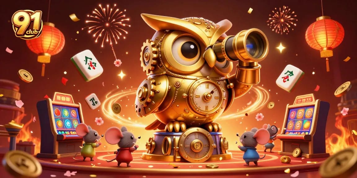 Experience thrilling gameplay at the 91 club with vibrant casino visuals and engaging characters.