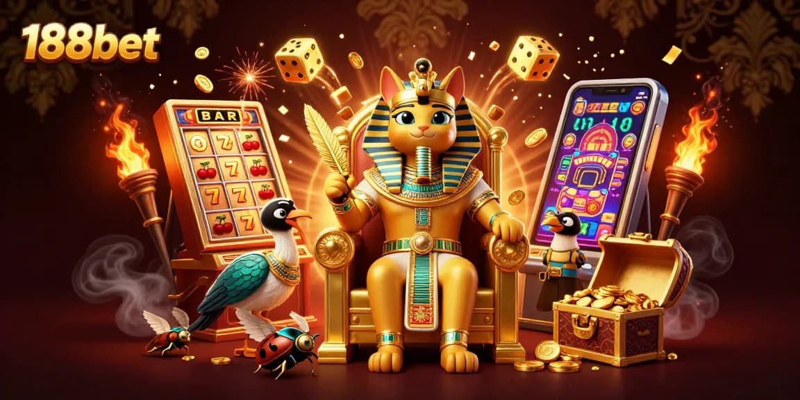 Experience thrilling gameplay at 188bet with an Egyptian-themed casino adventure.