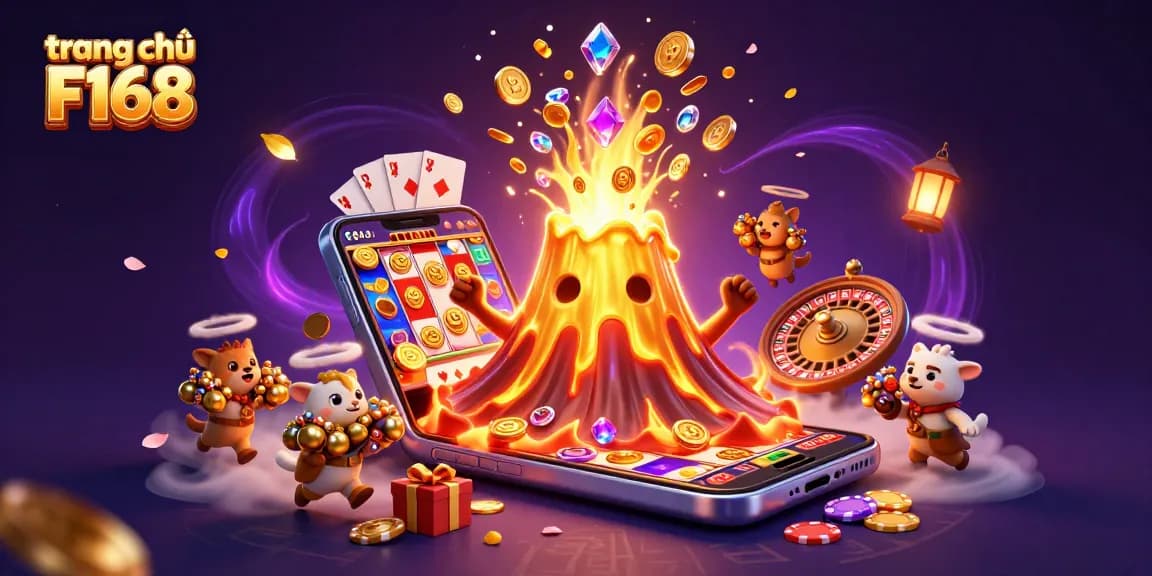 Win big at trang chủ F168 with vibrant 3D visualization of treasure and excitement.