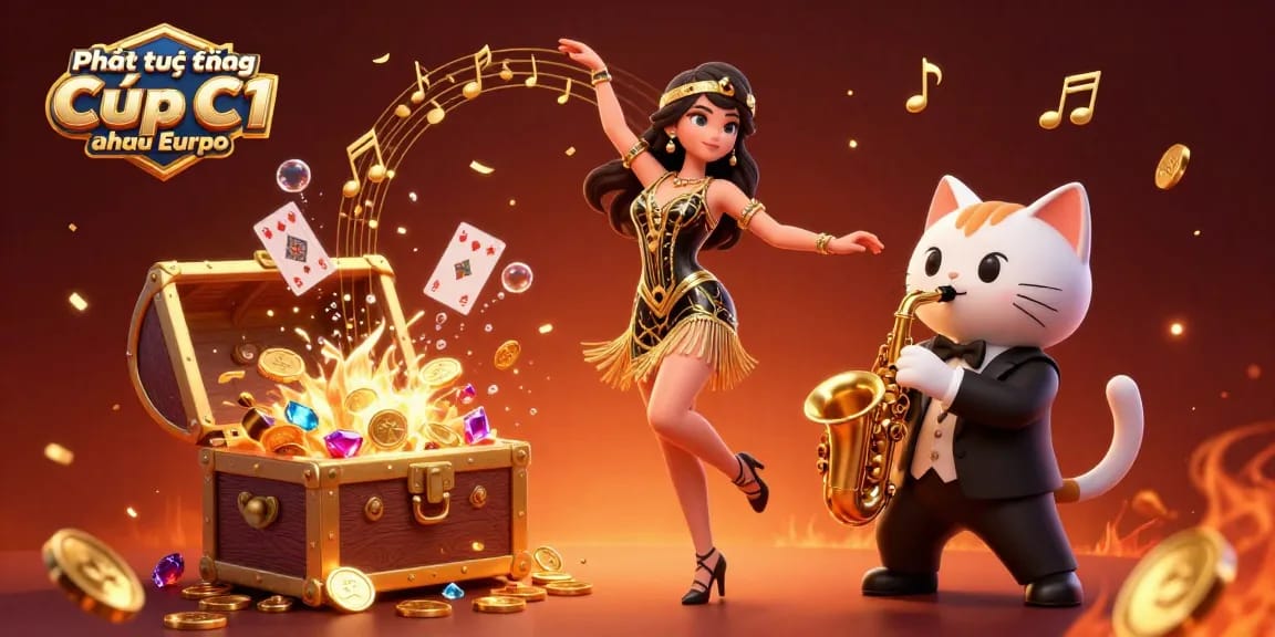 Engage with Pht trc tip Cp C1 chu u through a vibrant 3D casino experience, showcasing lively characters and dynamic gaming elements.