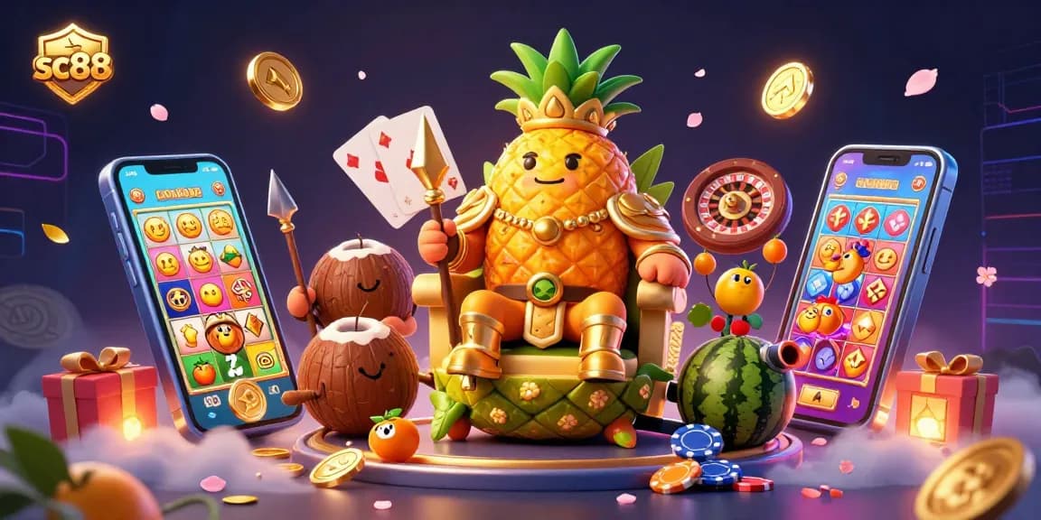 Experience the thrilling world of sc88 with vibrant casino characters and lively game elements.