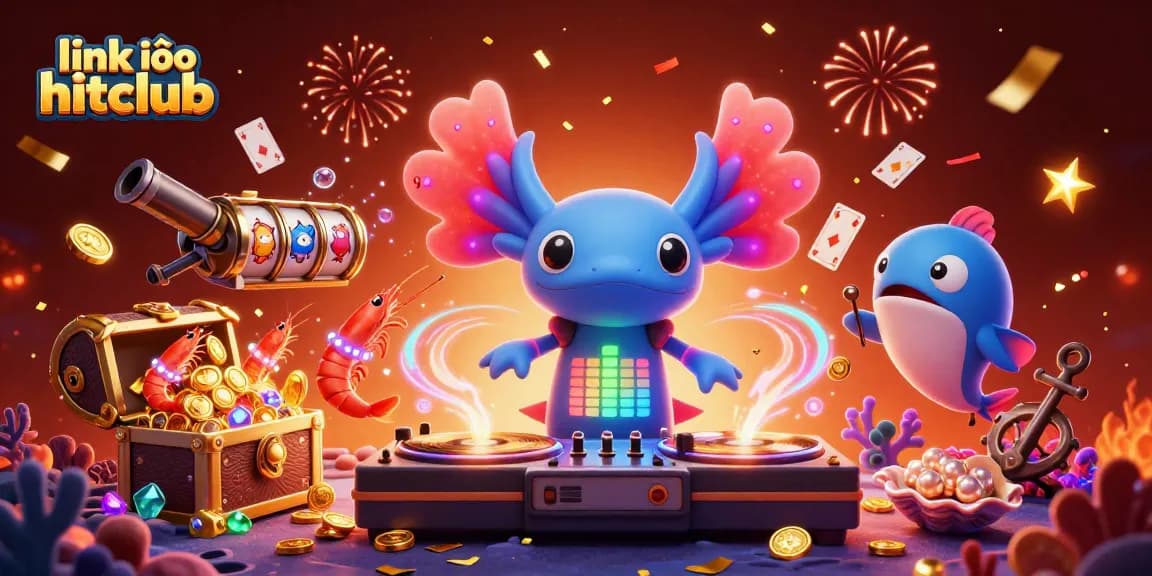 Spin the reels with excitement at link vào hitclub, showcasing vibrant characters and casino elements.