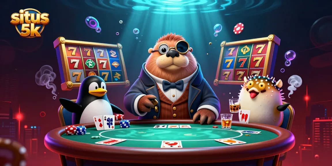 Experience thrilling gameplay at situs 5k with a jolly walrus, penguin dealer, and pufferfish player
