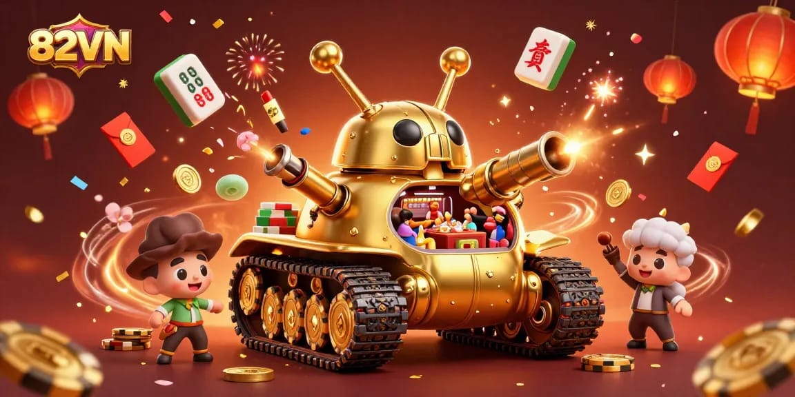 Experience the thrilling atmosphere of 82VN with its exciting casino-themed digital illustration.