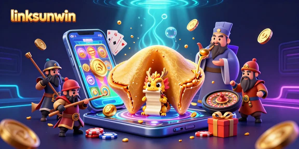 Experience the thrill of linksunwin with a magical casino scene filled with vibrant game elements.