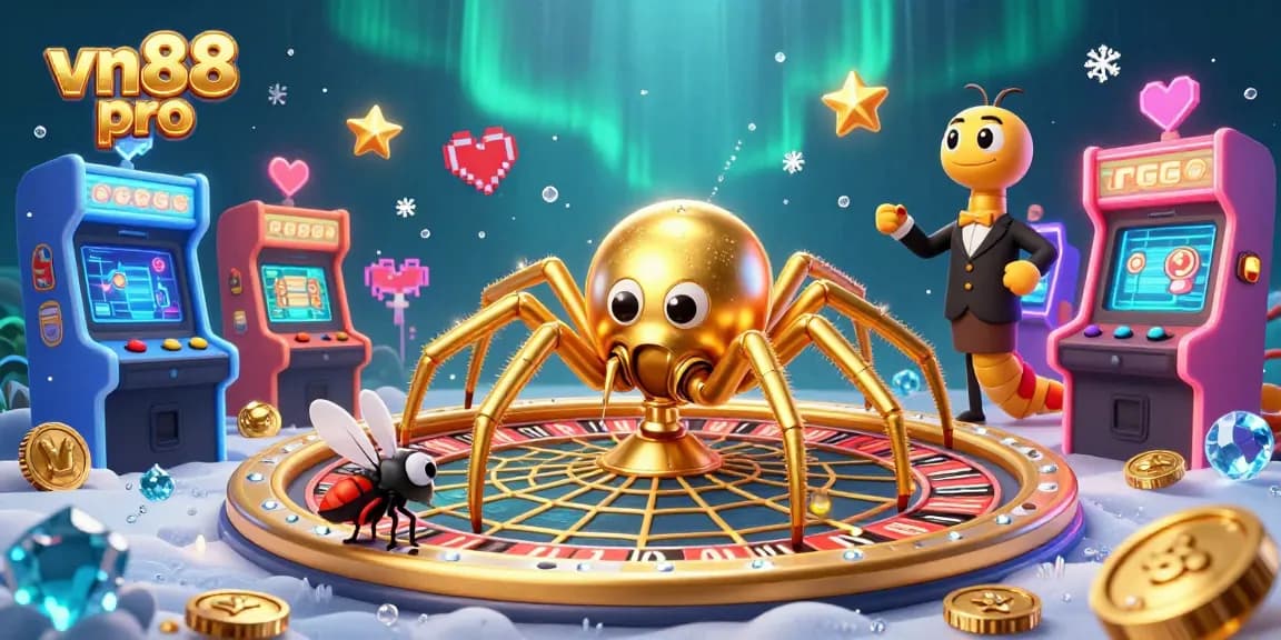 Experience thrilling bets with vn88 pro's vibrant casino scene featuring a unique roulette web.