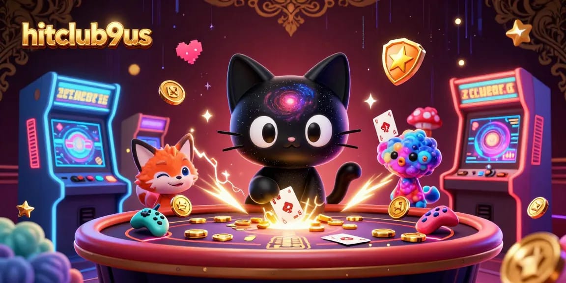 Win big with hitclub9us as the cosmic cat and colorful fox unveil energetic casino treasure!