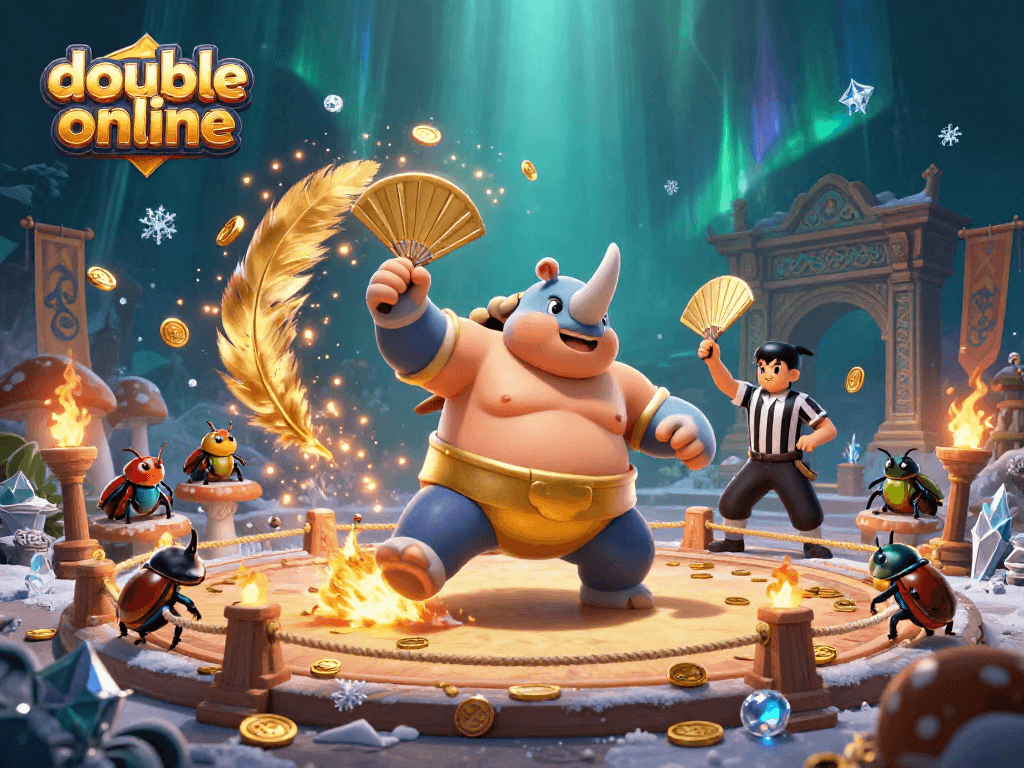 Experience thrilling gameplay and golden rewards at double online in this engaging casino scene.