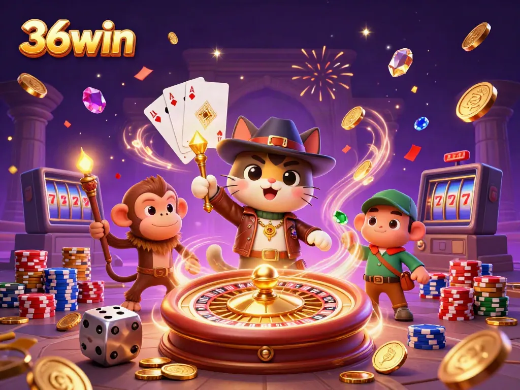 Experience the thrill at 36win with a dynamic 3D casino adventure featuring archaeologists and artifacts.
