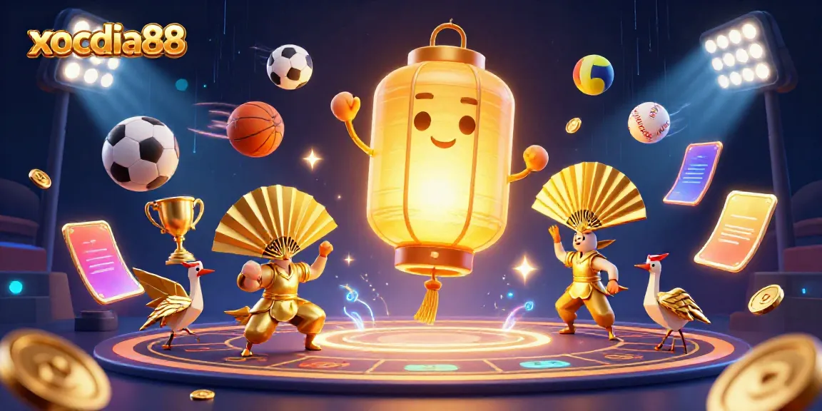 Engage with the vibrant world of xocdia88, featuring dynamic gaming action and lucky symbols.