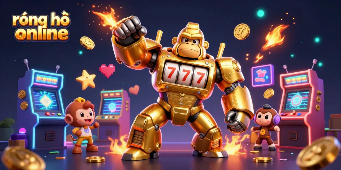 Experience rồng hổ online with a dynamic 3D visual featuring exciting casino elements.