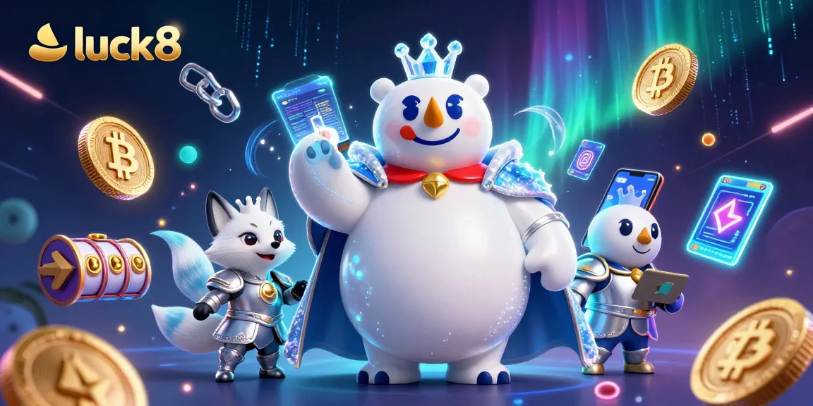 Play thrilling games on luck8 with vibrant slots and jackpots in a magical 3D scene.