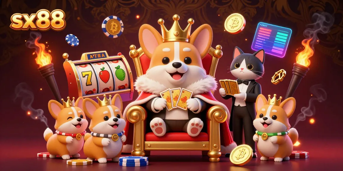 Spin the reels and unlock jackpots with sx88 in this rich casino-themed digital artwork.