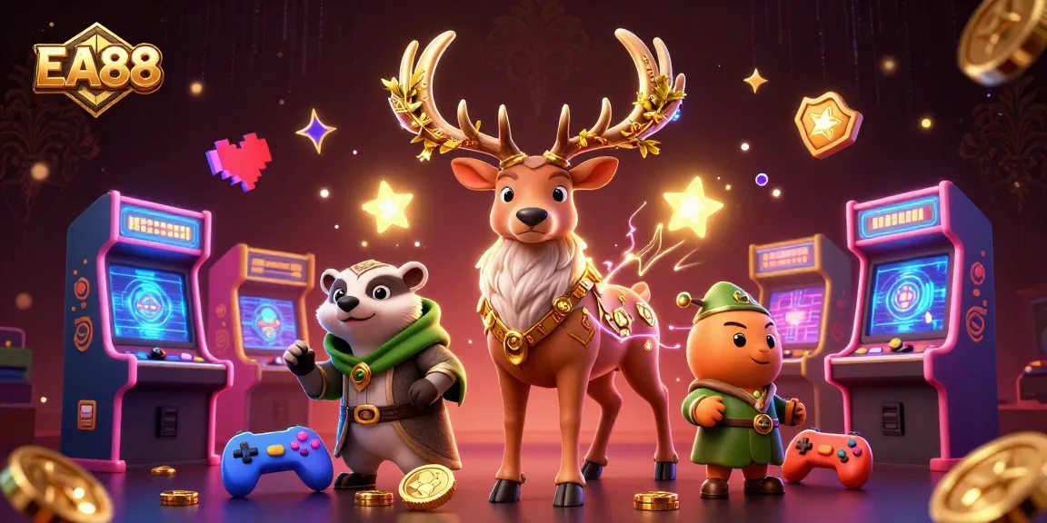 Play engaging EA88 casino slots with vibrant characters and thrilling gameplay elements.