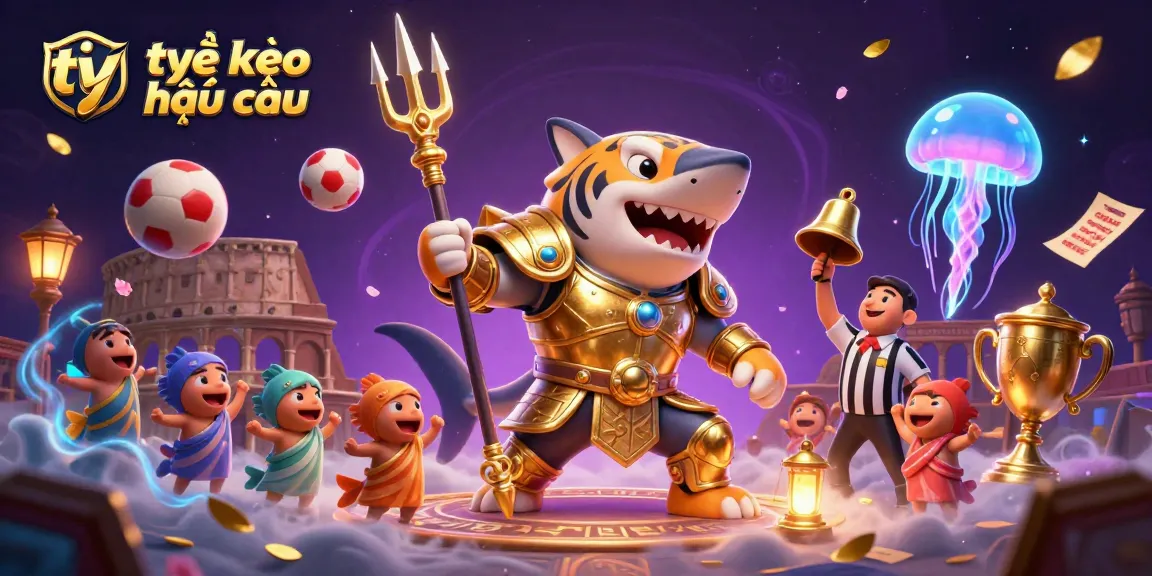 Experience tỷ lệ kèo nhà cái in dynamic underwater betting scene with vibrant sports elements.