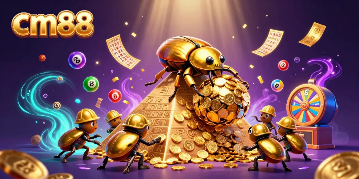 Experience cm88 excitement with vibrant casino elements and golden symbols.