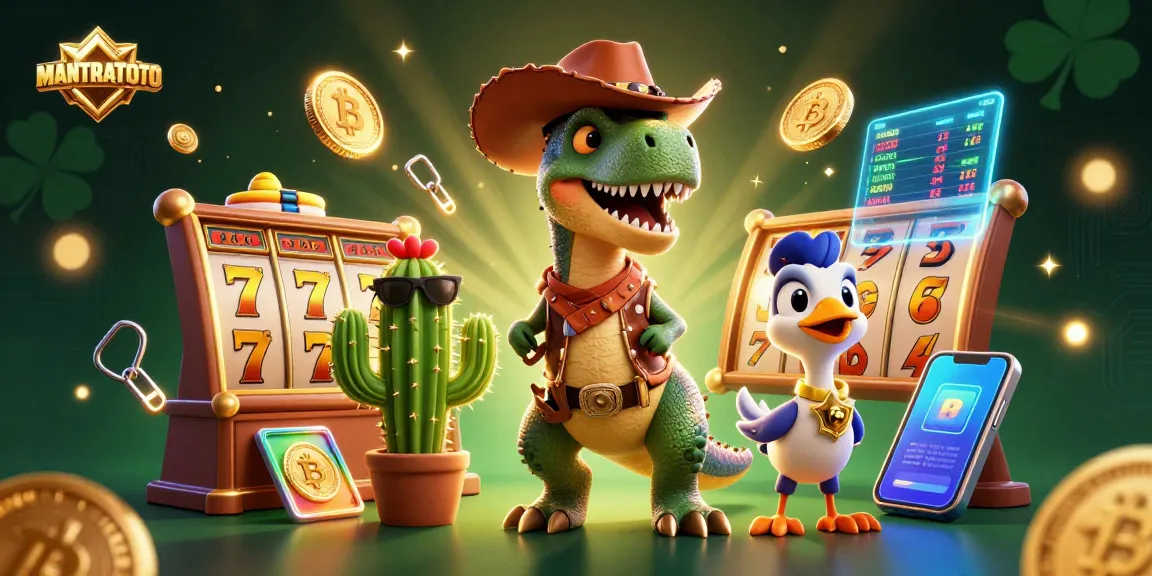 Engage with MANTRATOTO's thrilling slot adventures featuring vibrant characters and rich casino elements.