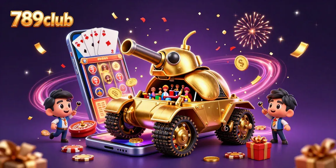 Engage with thrilling gameplay at 789club, featuring a vibrant miniature casino scene with fun elements.