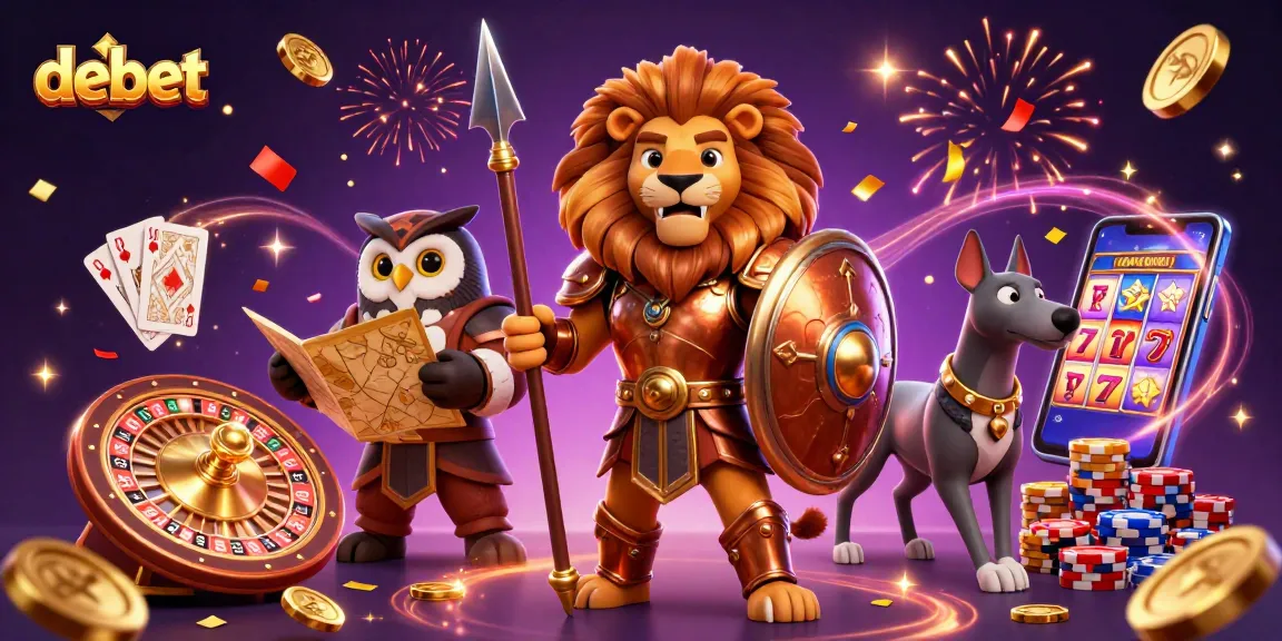 Join the adventure with debet as the Spartan lion commands the casino battlefield.