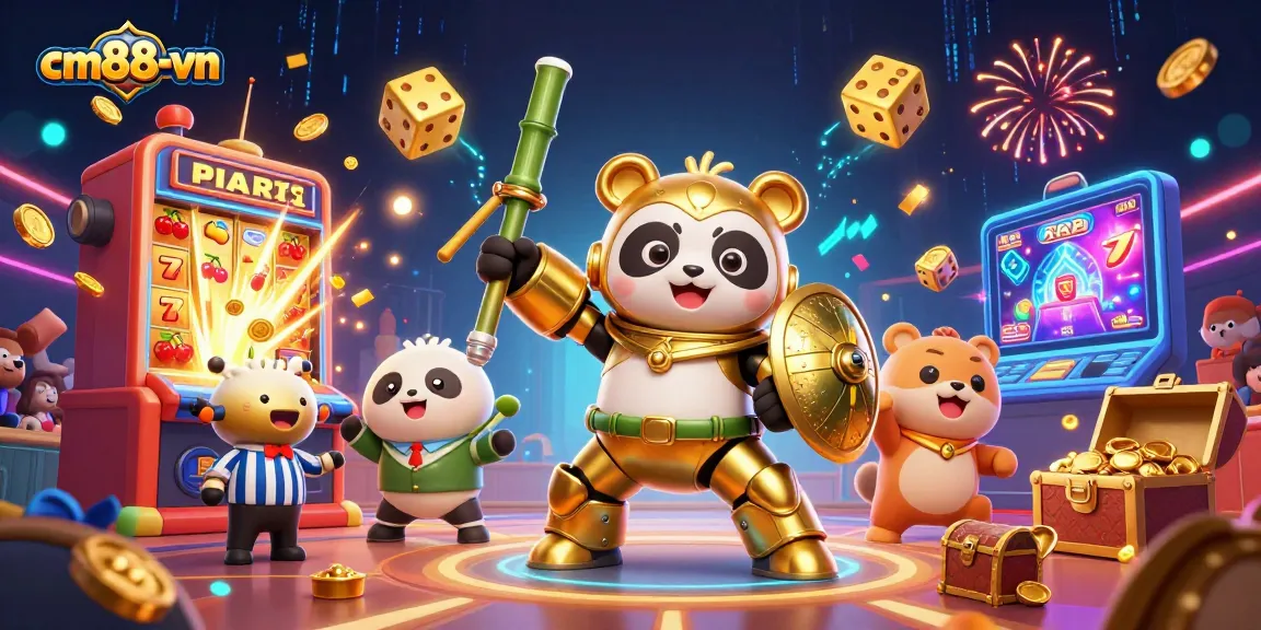Experience thrilling gameplay at cm88-vn as the golden panda pilots dynamic gaming action in a vibrant casino