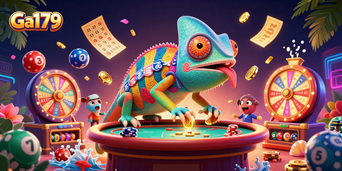 Engage in thrilling Ga179 gaming with vibrant casino elements and dynamic action scenes.
