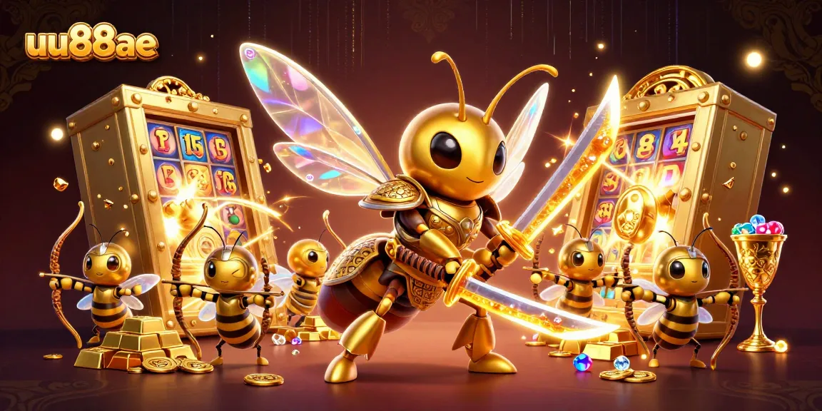 Experience uu88ae's thrilling online gaming with a dynamic gambling illustration showcasing action and rewards.