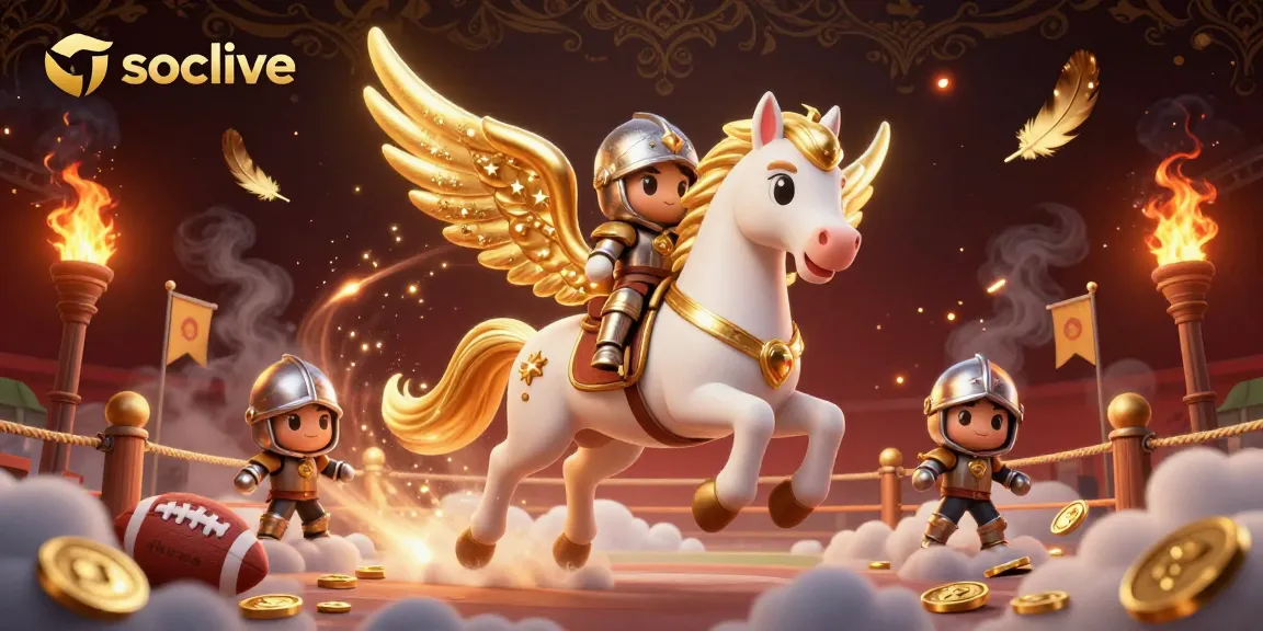 Place bets on socolive with engaging sports betting elements and gold coins flying around.