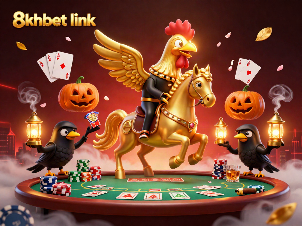 Experience thrilling action at 8xbet link with our vibrant casino scene illustrating poker excitement!