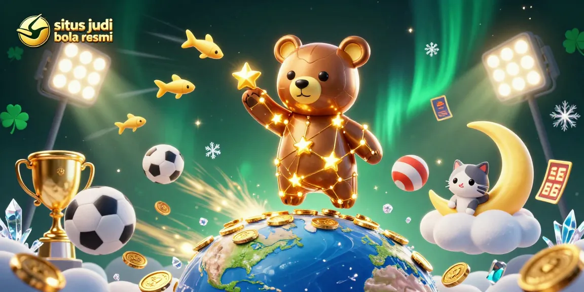 Situs judi bola resmi showcases immersive sports betting with dynamic elements and vibrant visuals