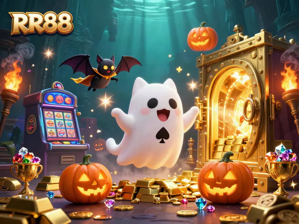 Experience thrilling games at RR88 Casino, featuring ghostly adventures and rich treasures in a haunted mansion.