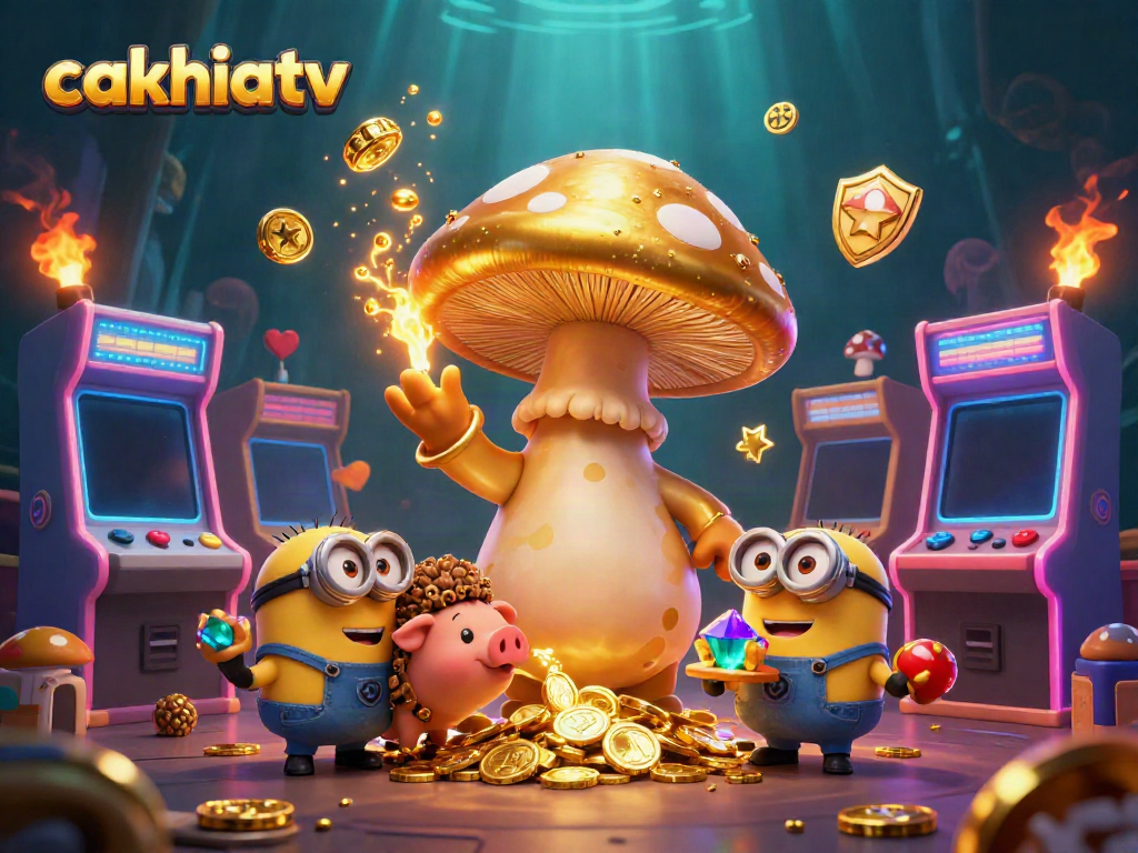 Experience the thrill of cakhiatv with magical characters and vibrant casino elements in an engaging online gaming scene.