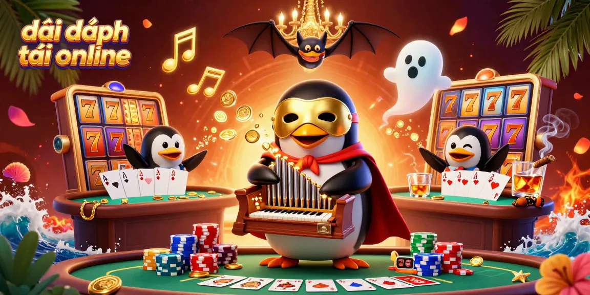 Spin and win at đại phát tài online with vibrant slot reels and exciting 3D characters.