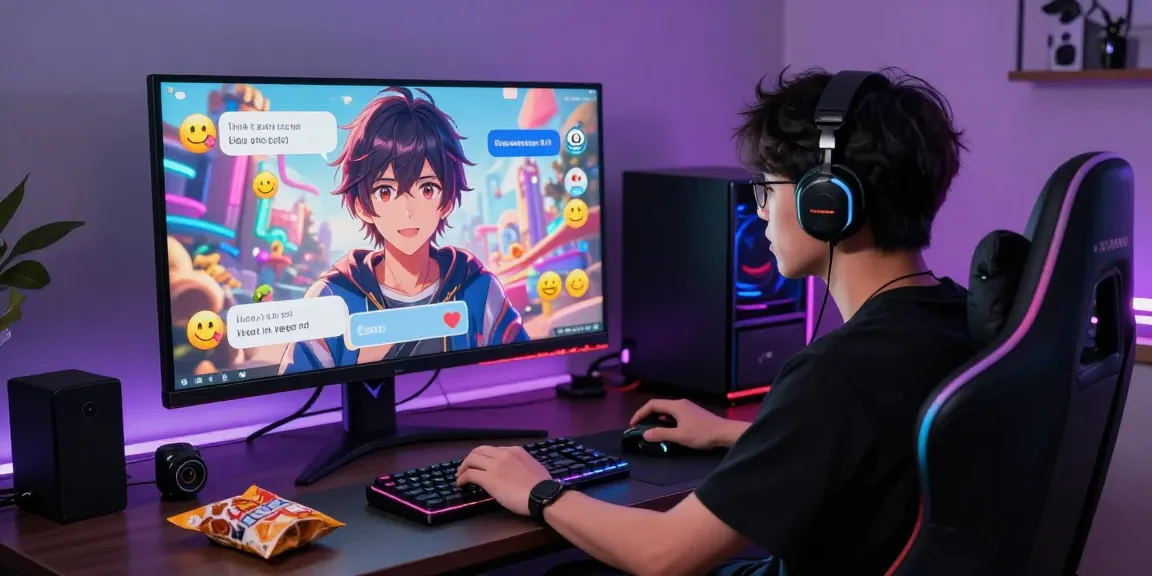 Engaging AI chat hentai experience with a lifelike anime character and vibrant digital effects.