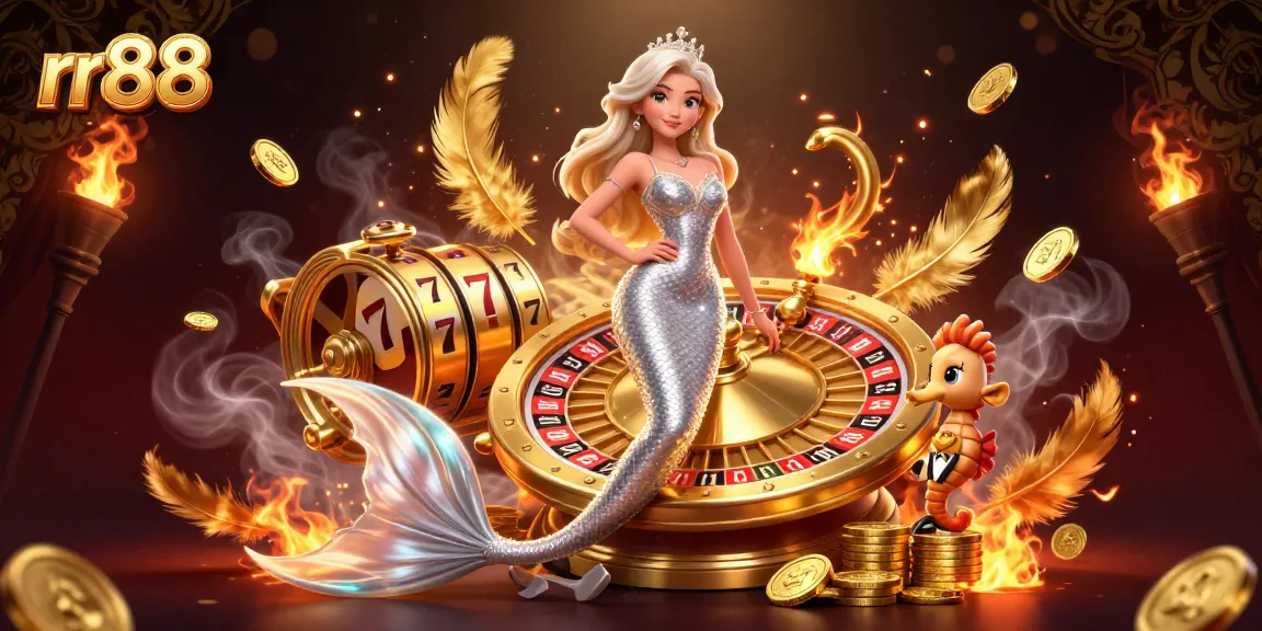 Spin and win at rr88 casino with vibrant slot reels and dazzling casino elements.