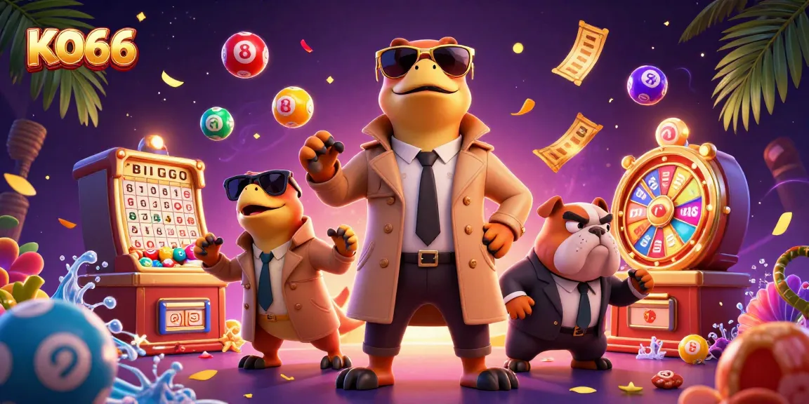 Experience excitement with KO66 as cartoon raptors sneak into a VIP casino.